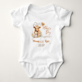 Baby Matchende Hoogland OnzeEersteMoederdagSamen Romper (Voorkant)