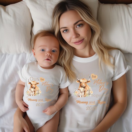Baby Matchende Hoogland OnzeEersteMoederdagSamen Romper