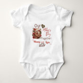 Baby Matchende Luiaard Onze Eerste Moederdag Samen Romper (Voorkant)