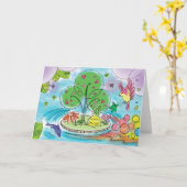 "Baby max" Magical Place Greeting Card Kaart (Gele Bloem)