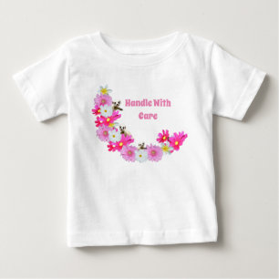 Baby Meerkat en bloemen, Baby T-shirt