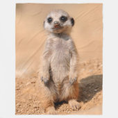 BABY MEERKAT FLEECE DEKEN (Voorkant)