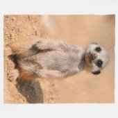 BABY MEERKAT FLEECE DEKEN (Voorkant (Horizontaal))