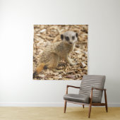 Baby Meerkat Poster Wandkleed (In situ)