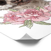 Baby Meerkat Roze Dierenposter | Muurprint Poster (Hoek)