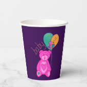 Baby meid papieren bekers (Achterkant)