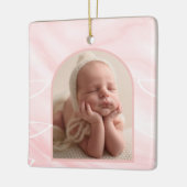 Baby Meisje 1e Gepersonaliseerde Kerstmis Ornament (Links)