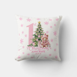 BABY MEISJE 1E KERST KUSSEN