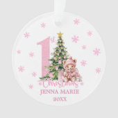BABY MEISJE 1E KERST ORnament (voorkant)