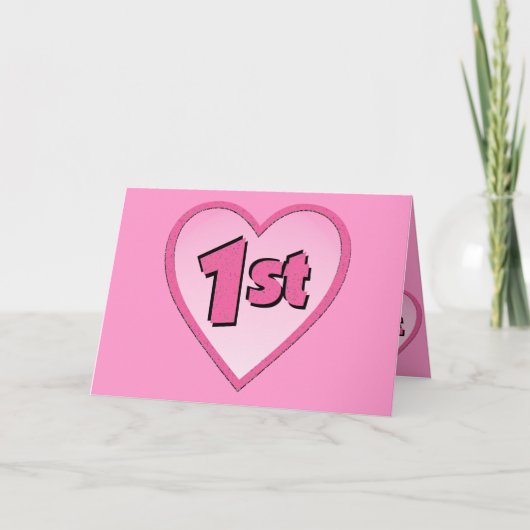 Baby meisje 1e verjaardag cadeaus! kaart (Voorkant)