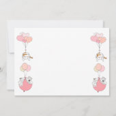 Baby meisje 1e verjaardag foto kaart (Achterkant)