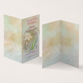 Baby Meisje 1sr Verjaardag Flat Kaart