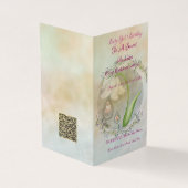 Baby Meisje 1sr Verjaardag Flat Kaart (Buitenkant)