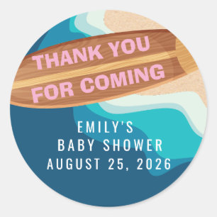 Baby Meisje Aan Boord Dank Je Sticker