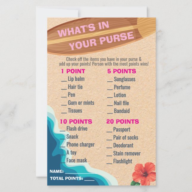 Baby meisje aan boord Wat zit er in je portemonnee (Voorkant)