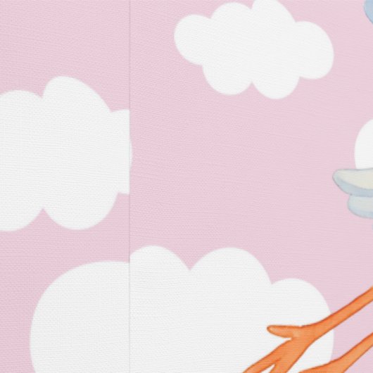 Baby Meisje Aankomst Kwekerij Decor Behang (Zoom)