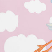 Baby Meisje Aankomst Kwekerij Decor Behang (Zoom)