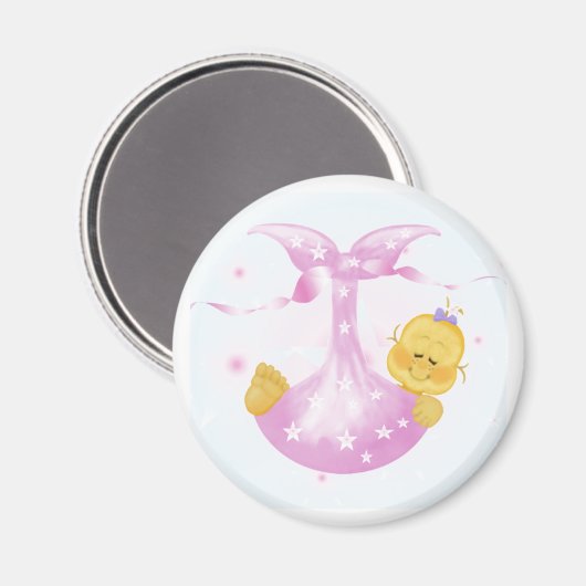 Baby meisje aankomst magneet (Voorkant / Achterkant)