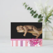 Baby meisje aankondiging - (Staand voorkant)