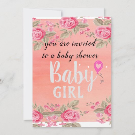 Baby Meisje Aankondiging (Voorkant)