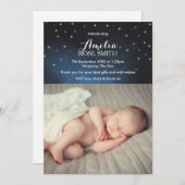 Baby meisje aankondiging / dank je kaart (Voorkant / Achterkant)