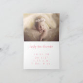 Baby Meisje Aankondiging Schattigee Baby Voeten Uw (Binnen)