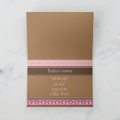 Baby Meisje Aankondiging Schattigee Baby Voeten Uw (Binnen)