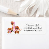 Baby Meisje Aap Retouradres Label (Insitu)