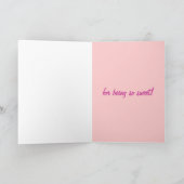 Baby Meisje - Achtertuin Baby shower Dank u kaart (Binnen)