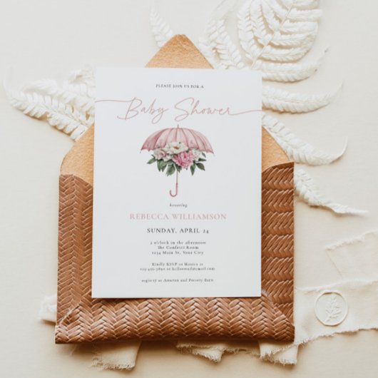 Baby Meisje April Douche Kaart