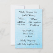 Baby Meisje Baby Douche Uitnodigingen (Achterkant)