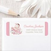 Baby Meisje Baby shower Retouradreslabels Etiket (Insitu)