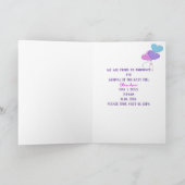 Baby meisje ballon aankondiging (Binnen)