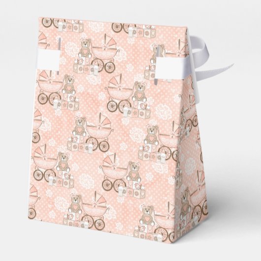 Baby Meisje Bedankt Bedankdoosjes (Achterkant)