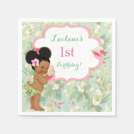 Baby Meisje Bikini Tropisch Luau Hawaiaanse Puffs Servet