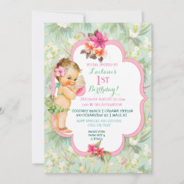 Baby Meisje Bikini Tropisch Luau Hawaiaanse Schelp Kaart