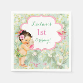 Baby Meisje Bikini Tropisch Luau Hawaiaanse Servet