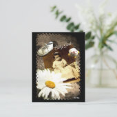 Baby Meisje Blak  briefkaart (Staand voorkant)