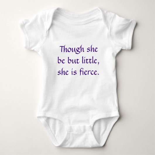 Baby meisje bodysuit "Hoewel ze maar klein zijn" (Voorkant)