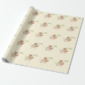 Baby Meisje Bosdier Shower Cadeaupapier (Uitgerold)