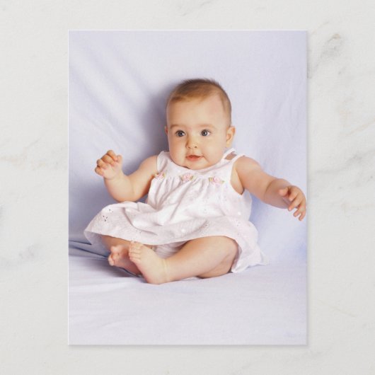 Baby meisje briefkaart (Voorkant)