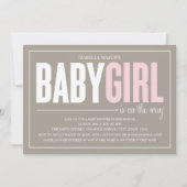 Baby meisje | Bruin Kaart (Voorkant)