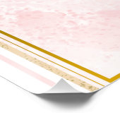 Baby Meisje Bunny Baby shower Perfect Poster (Hoek)