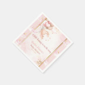 Baby Meisje Bunny Baby shower Servet (Hoek)