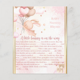 Baby Meisje Bunny Baby shower Spel