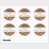 Baby Meisje Cheetah Print Baby shower Label (Vel)