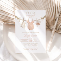 Baby Meisje Clothesline Blush Pink Boho Baby showe