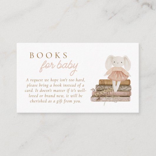 Baby Meisje Clothesline Boho Boeken voor Baby Informatiekaartje (Voorkant)