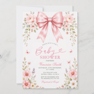 Baby meisje Coquette Baby SHOWER Bloemstuk Kaart