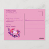 Baby Meisje Dank Je Foto Ansichtkaart Briefkaart (Achterkant)